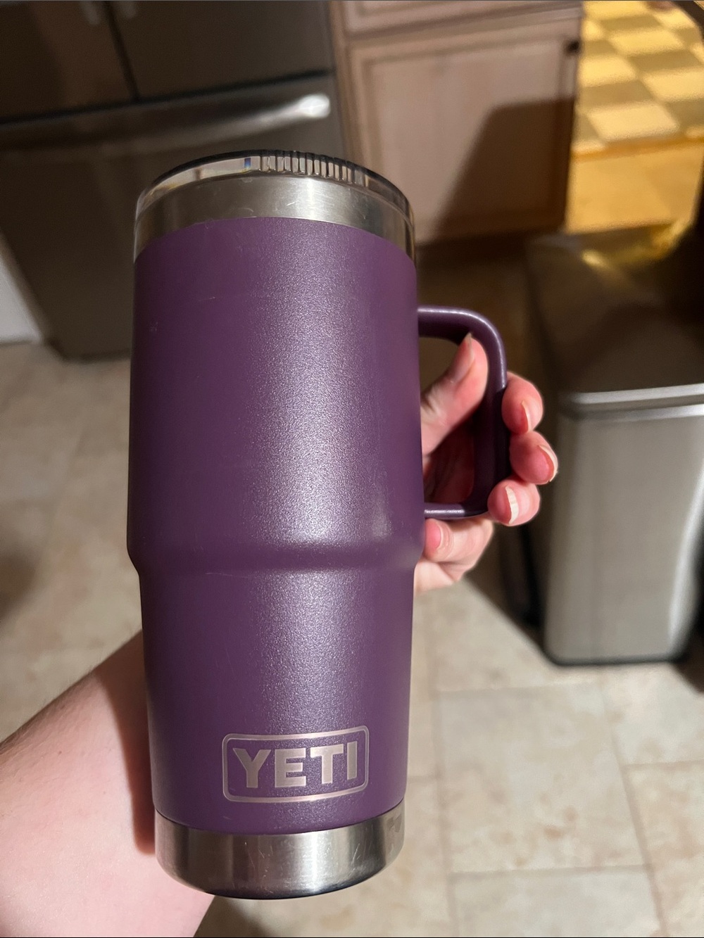 Yeti Purple Insulated Travel Mug with Handle